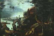 BRUEGEL, Pieter the Elder Landscape with the Temptation of Saint Anthony Sweden oil painting artist